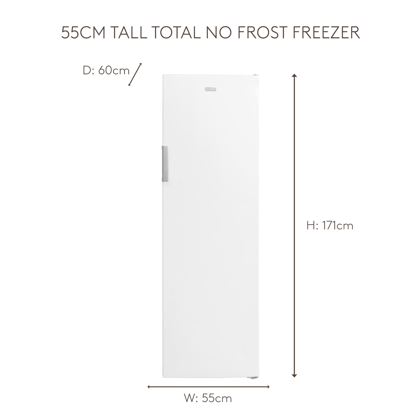 HZ204FF 55cm Tall Total No Frost Freezer Refrigerators Haden