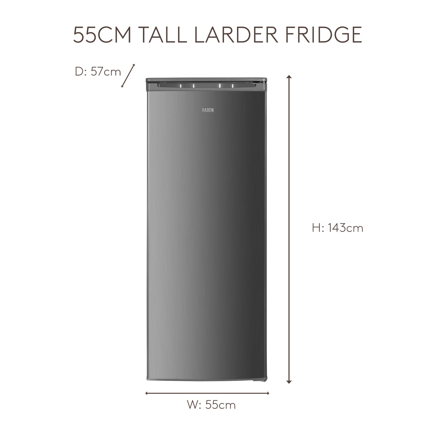 HZ218IX 55cm Tall Freezer - Inox Refrigerators Haden