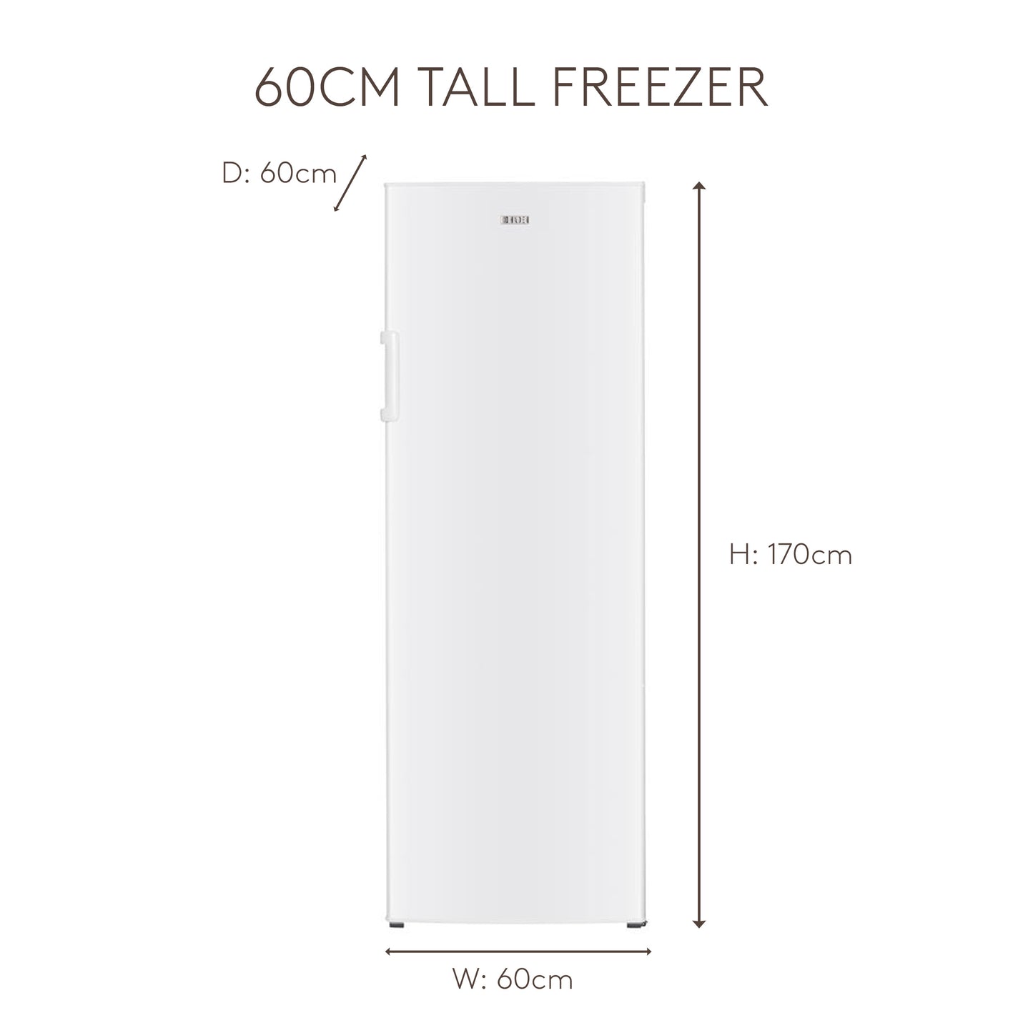 HZ242W 60cm Tall Freezer Refrigerators Haden