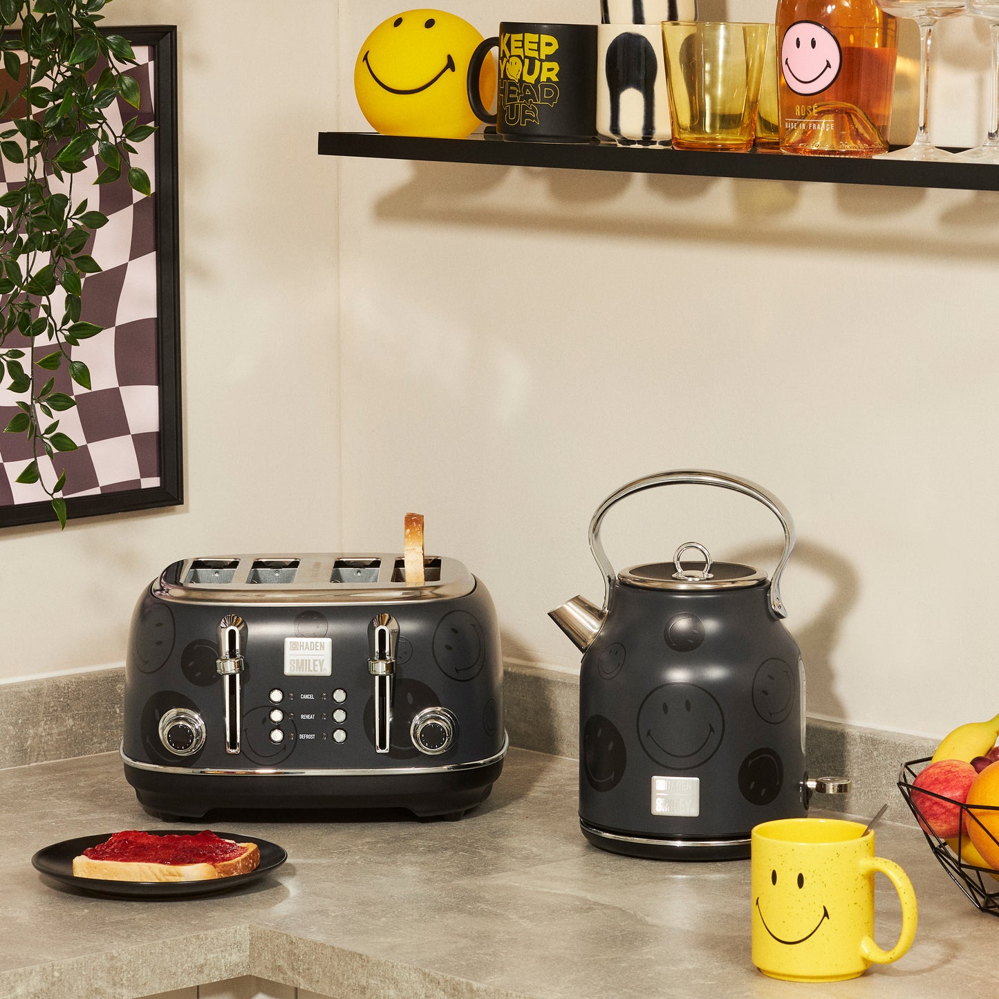 Haden x SMILEY Bundle Kettle & Toaster Bundle Haden