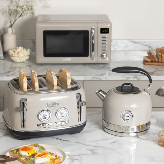 Haden Jersey Putty Kettle, Toaster and Microwave Bundle