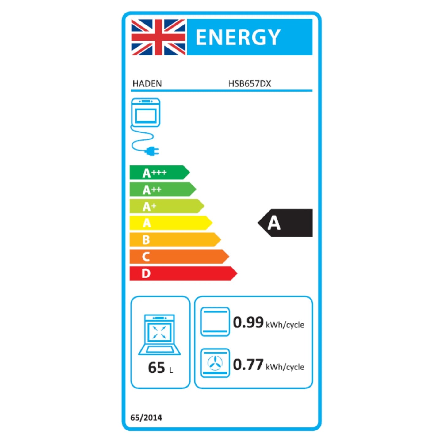 HSB657DX Built-In Single Oven Ovens Haden
