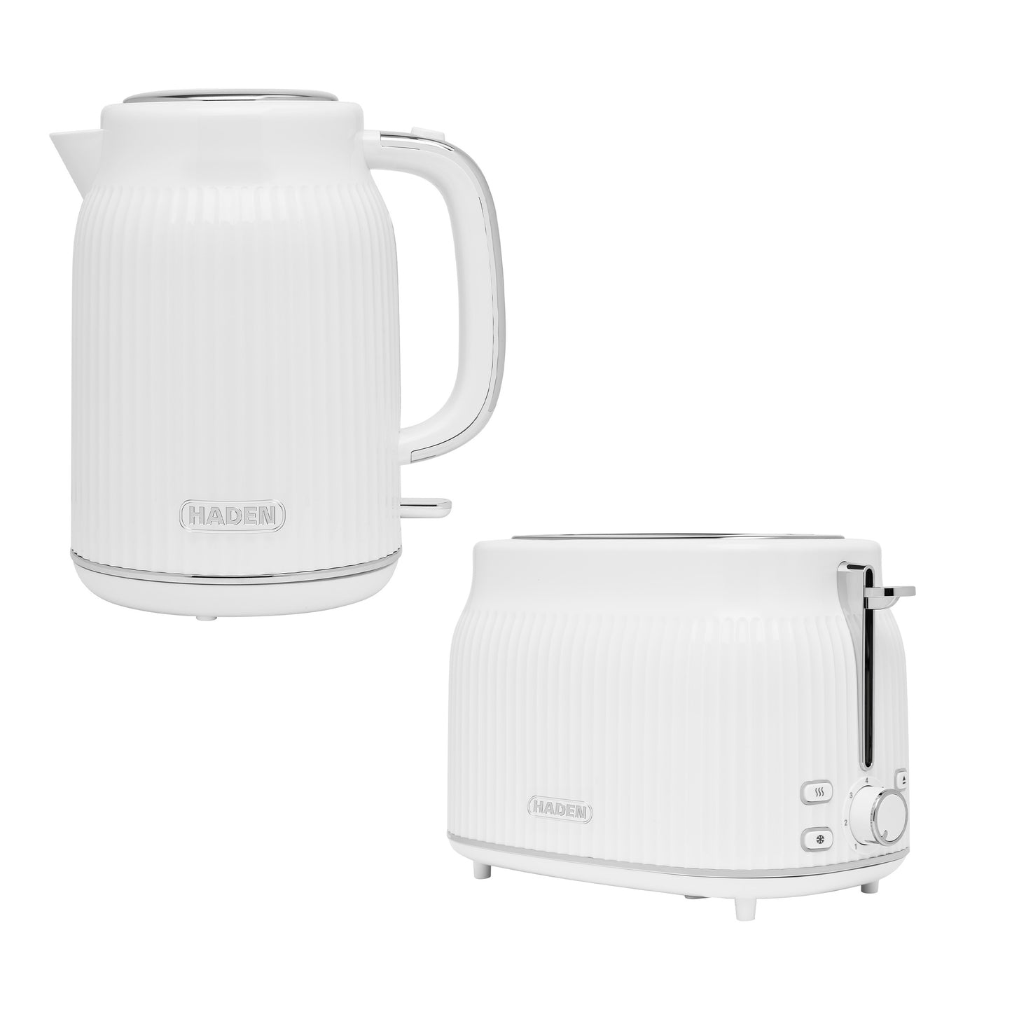 Haden York Kettle & Toaster Bundle - White Bundle Haden