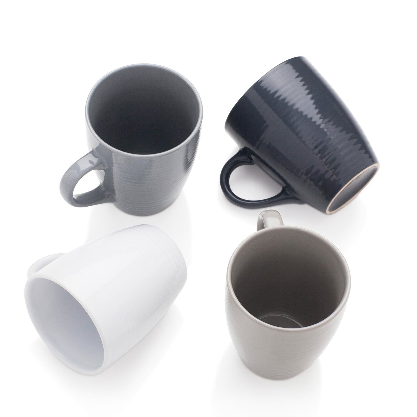 Textured Set of 4 Mugs Dining Sabichi Homewares Ltd
