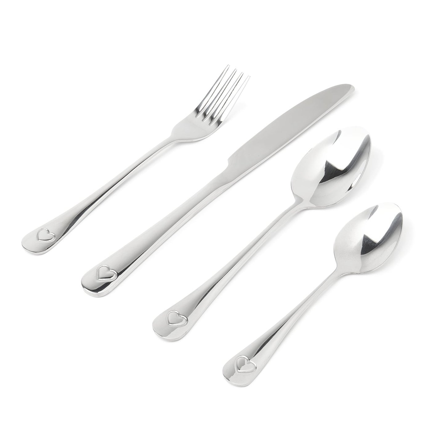 16pc Hearts Cutlery Set Kitchen & Dining Sabichi Homewares Ltd