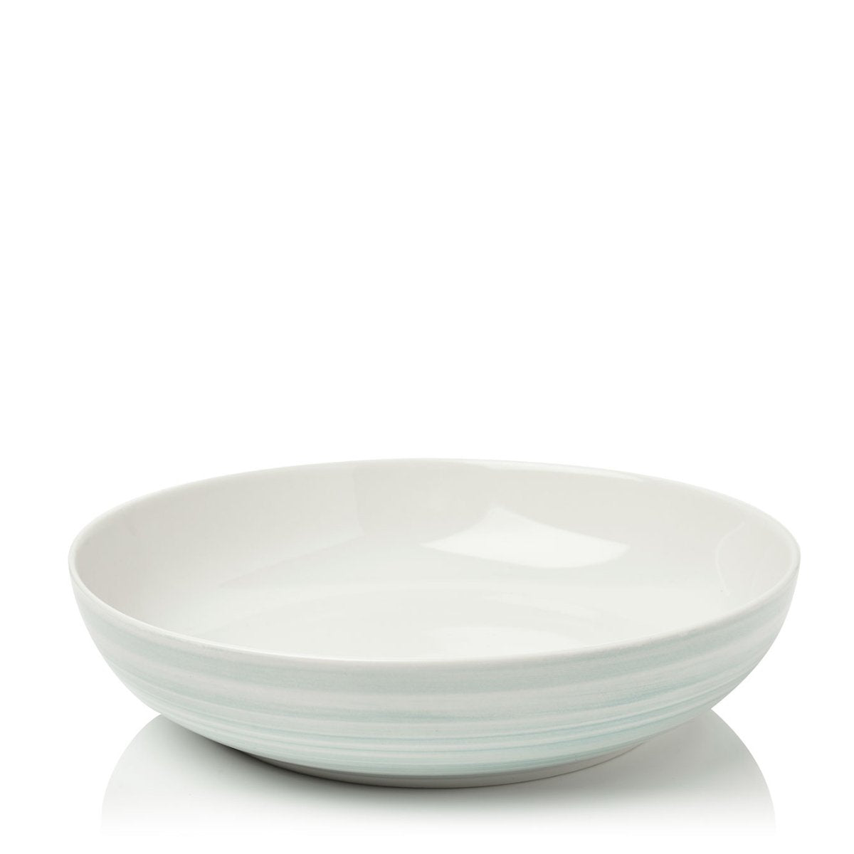Green Swirl 4pc Pasta Bowl Set