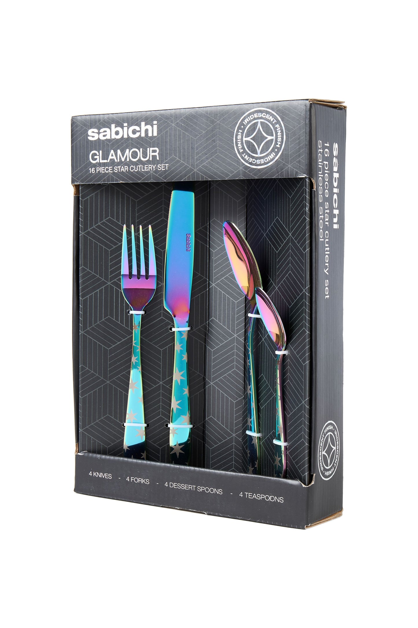 Iridecent Star 16pc Cutlery Set