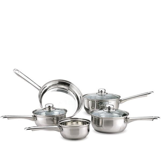 5pc Essential Stainless Steel Cookware Set Kitchen Sabichi Homewares Ltd