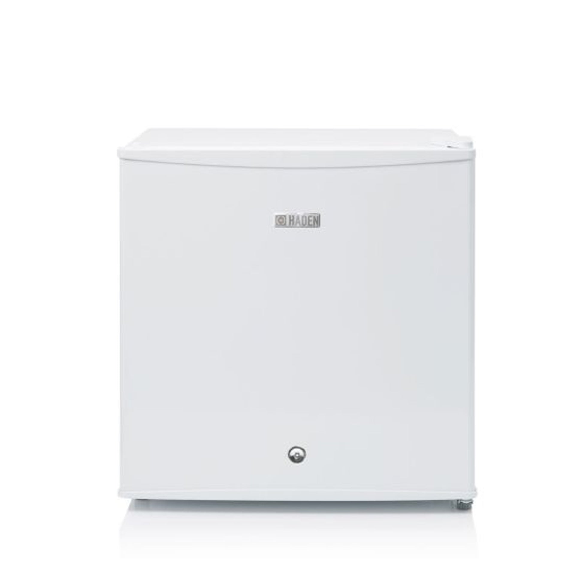 Haden White HR50W Tabletop Compact Fridge with Lock Refrigerators Haden