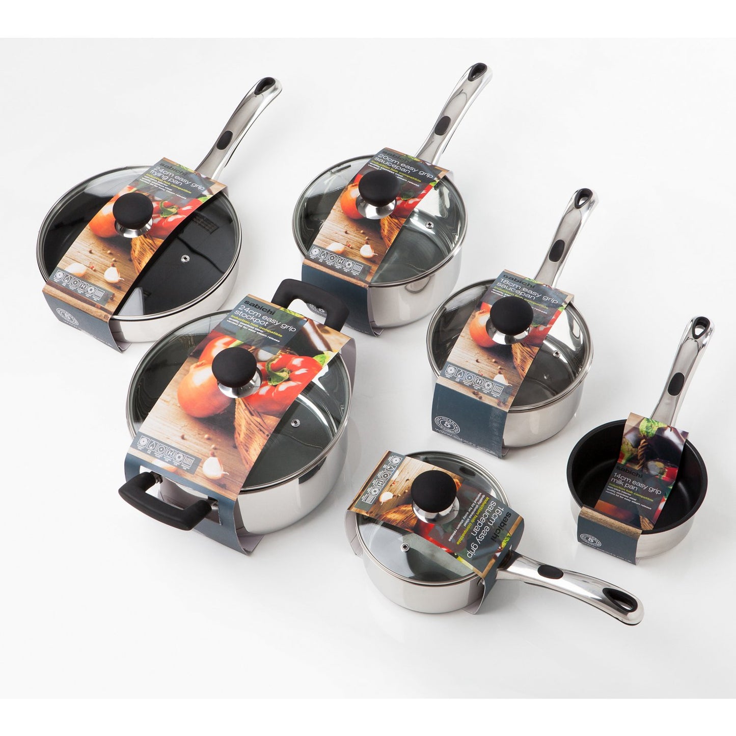 24cm Living Easy Grip Frying Pan Kitchen Sabichi Homewares Ltd