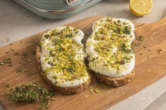Pistachio, Honey & Thyme Whipped Ricotta Toast