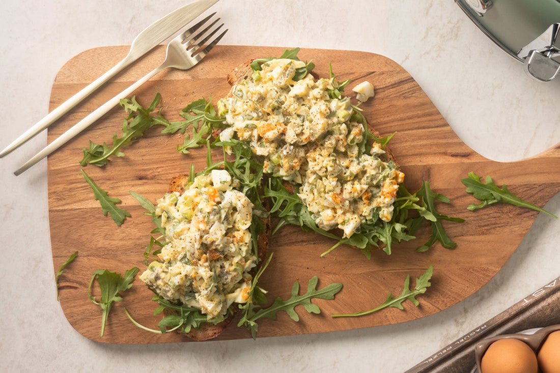 Pickled Egg Salad Toast