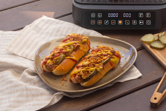 Grilled Loaded Hot Dogs