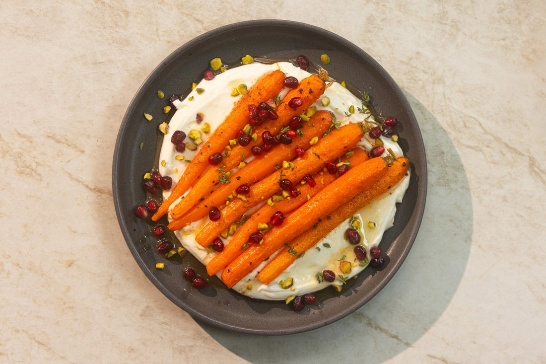 Honey Roasted Baby Carrots with Whipped Ricotta