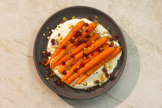 Honey Roasted Baby Carrots with Whipped Ricotta