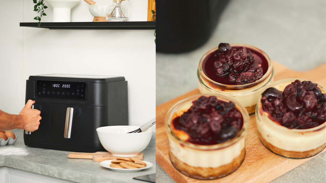 Quick & Delicious Air Fryer Berry Cheesecakes!