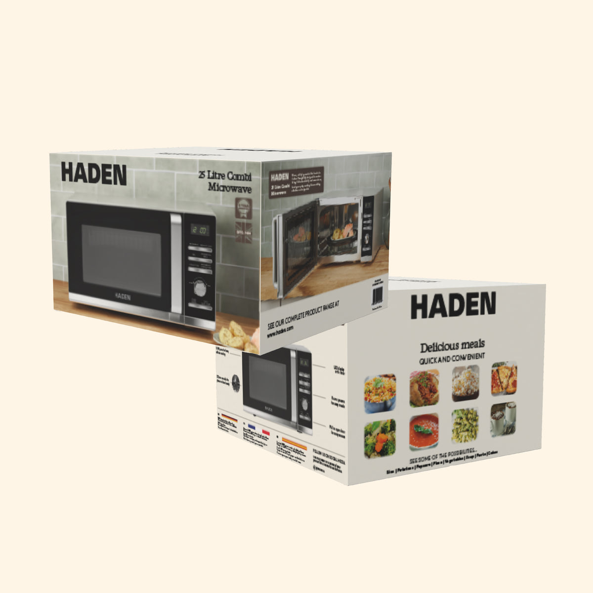 Haden 25L Combi Microwave – Silver Microwave Ovens Haden