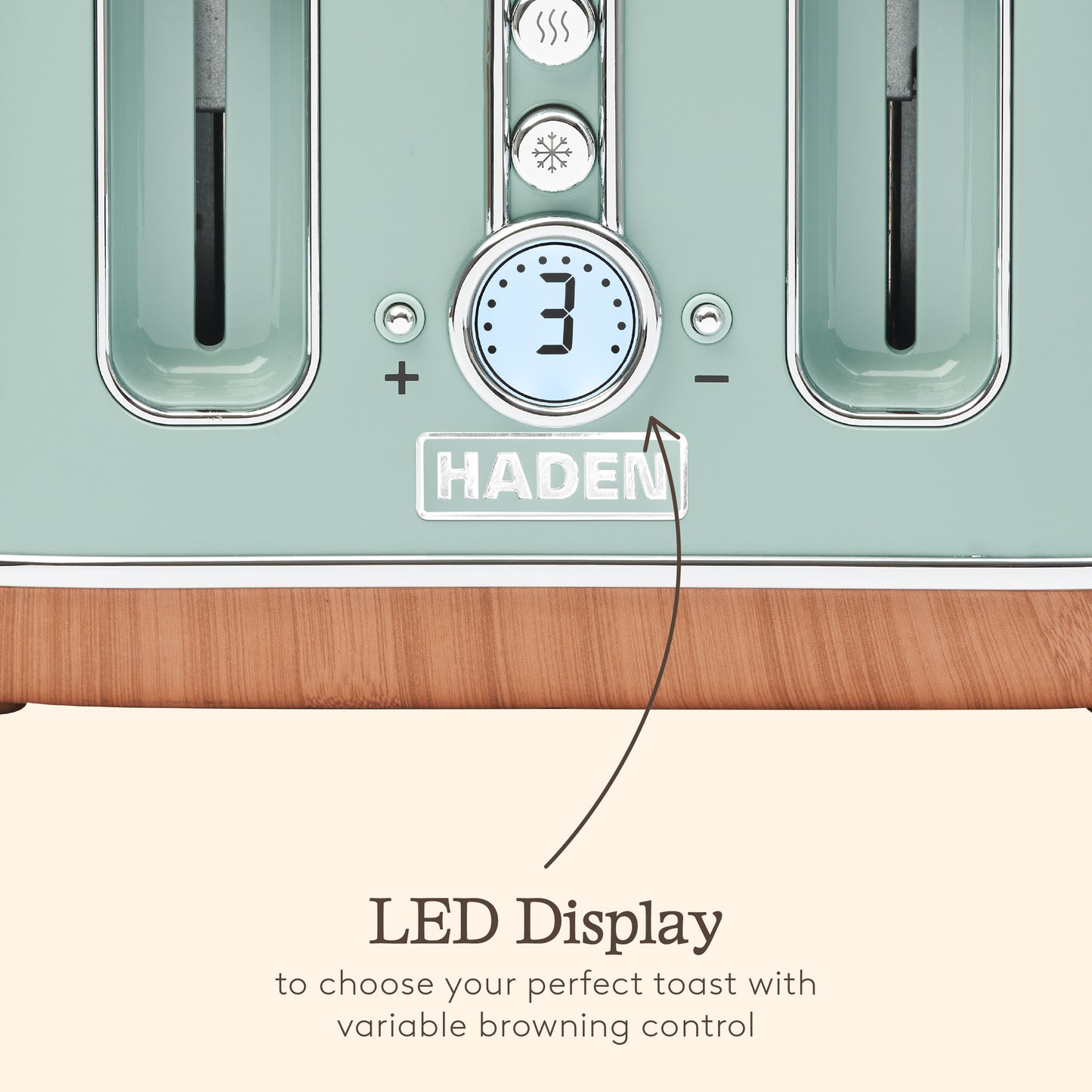 Haden Dorchester Sage Green 4 Slice Toaster Toasters Haden