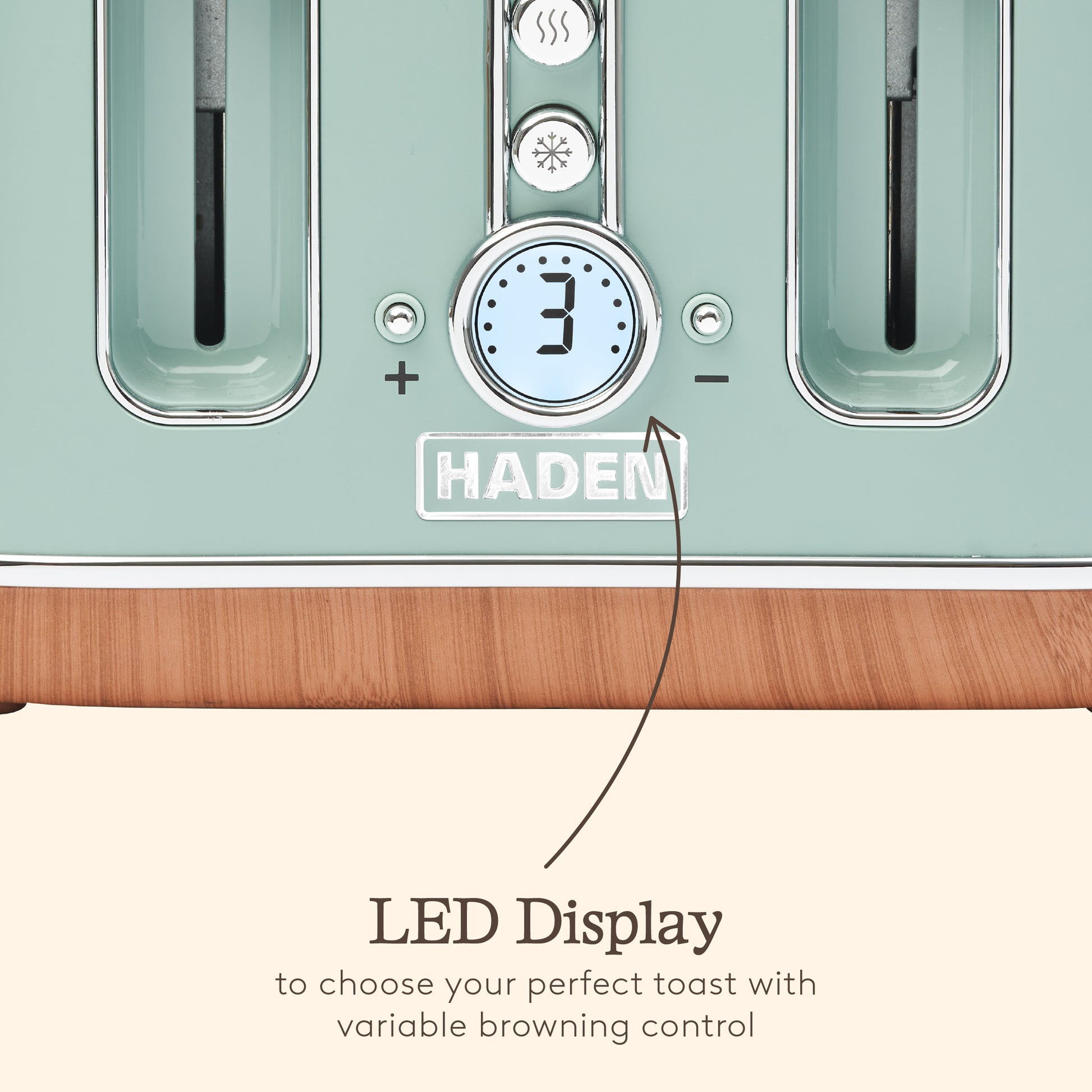 Haden Dorchester Sage Green 4 Slice Toaster Toasters Haden