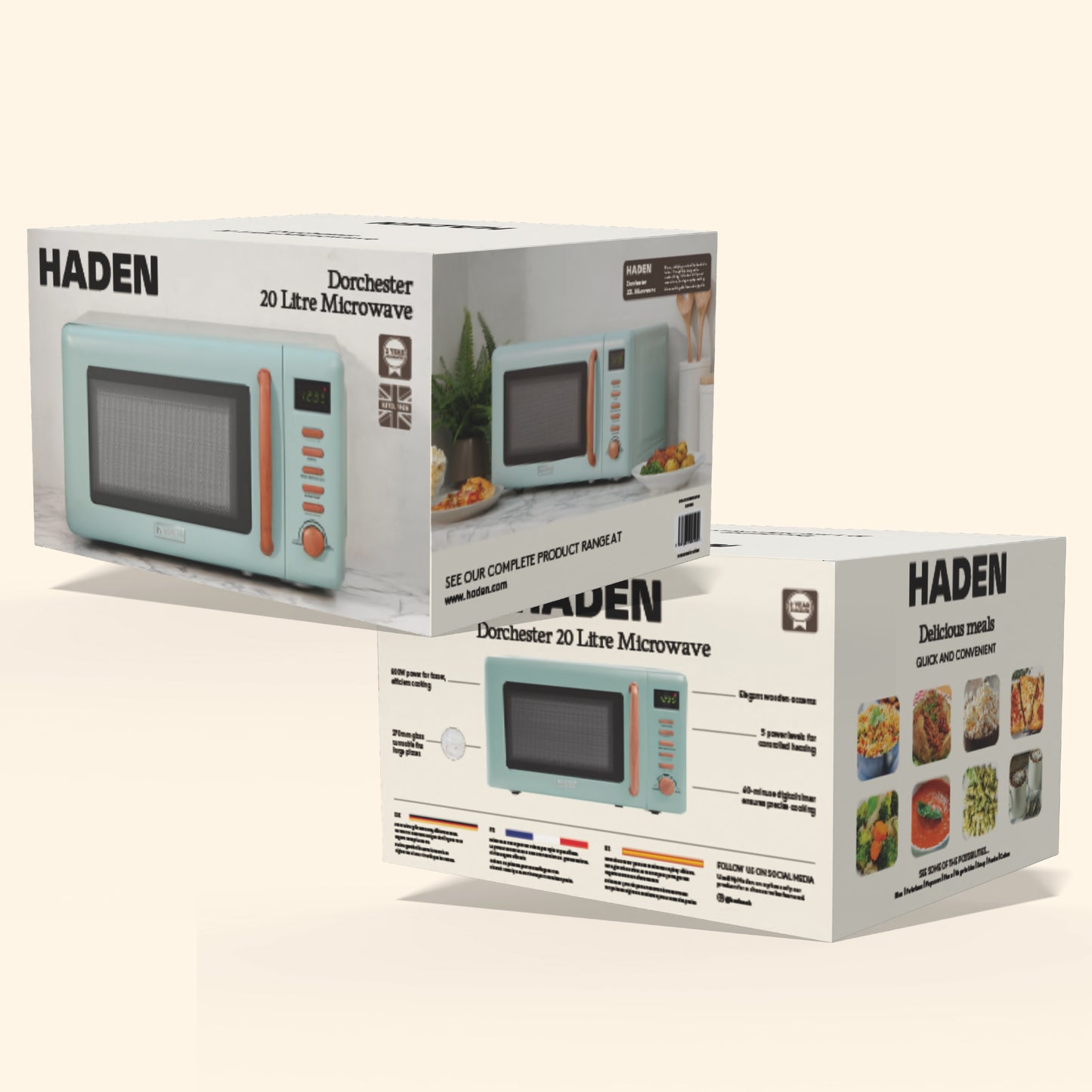 Haden Dorchester 20L Microwave Sage Microwave Ovens Haden