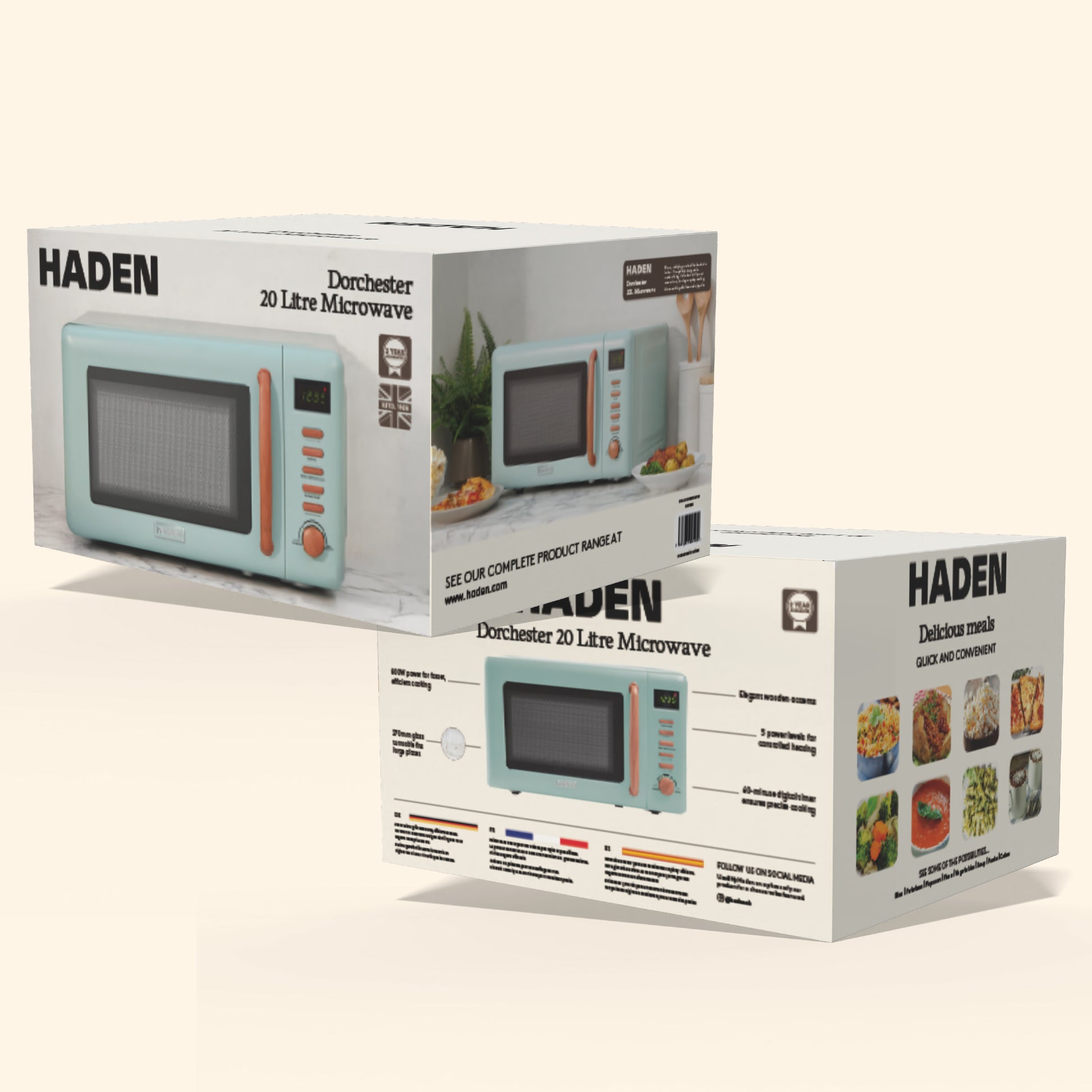 Haden Dorchester 20L Microwave Sage Microwave Ovens Haden