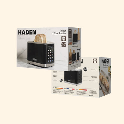 Haden Sensor 2 Slice Toaster – Black Toasters Haden
