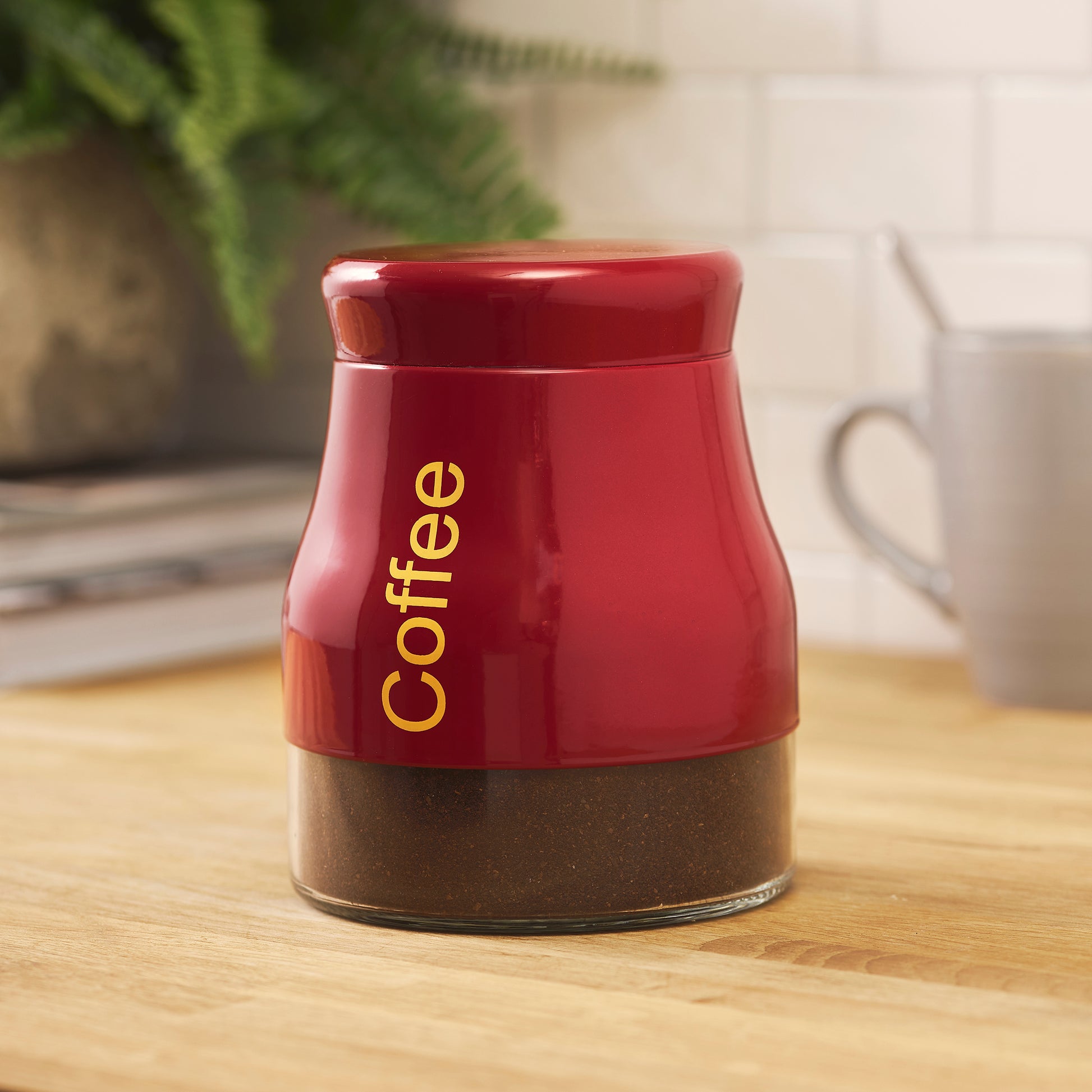 Red Coffee Jar Kitchen Sabichi Homewares Ltd