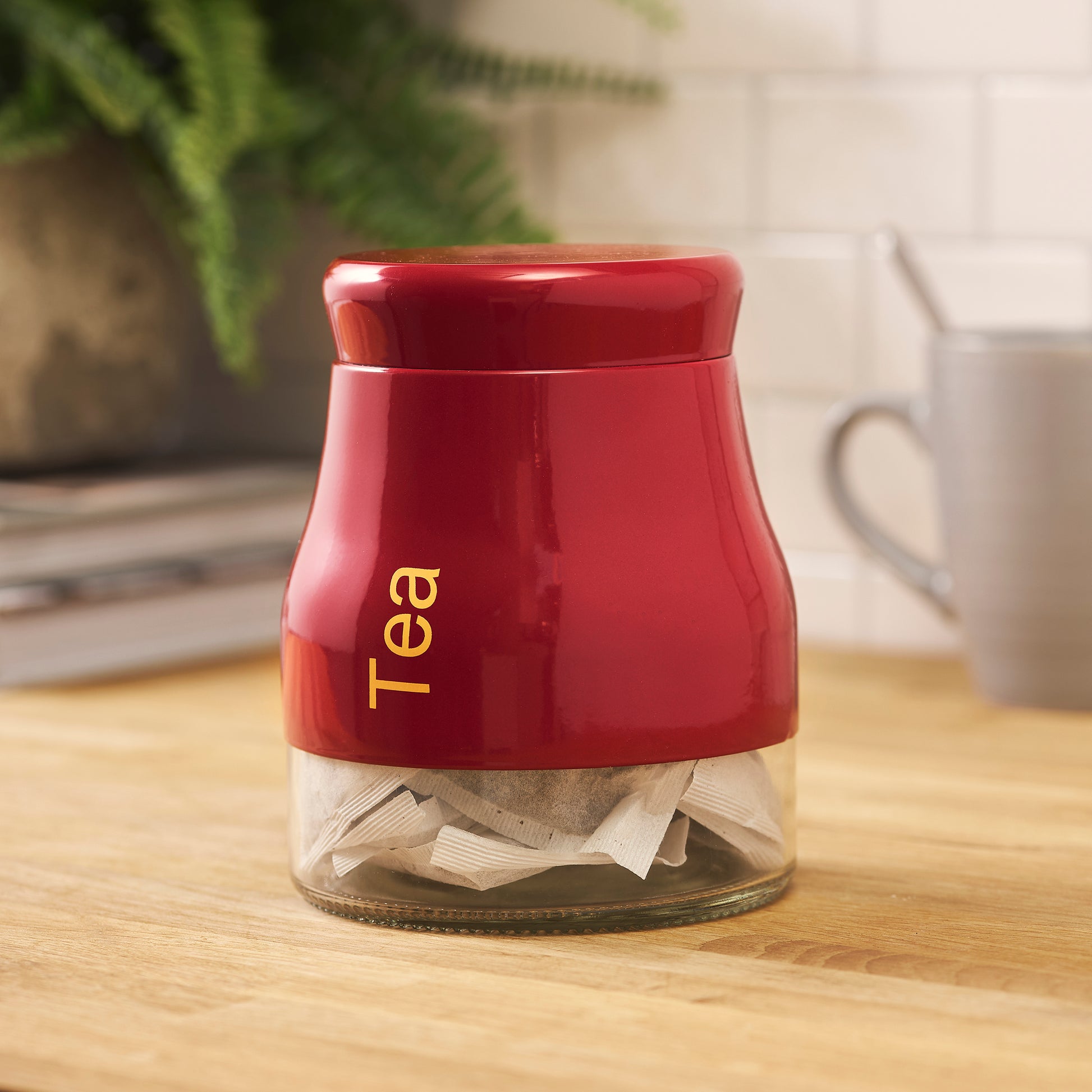 Red Tea Jar Kitchen Sabichi Homewares Ltd