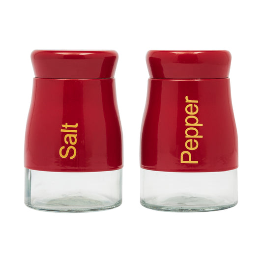 Red Salt & Pepper Set Kitchen Sabichi Homewares Ltd