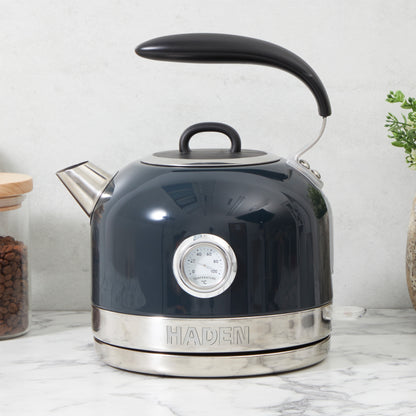 Haden Jersey Steel Blue Kettle Electric Kettles Haden