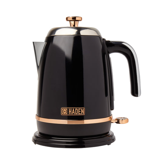 Haden Salcombe Black and Copper Kettle Electric Kettles Haden