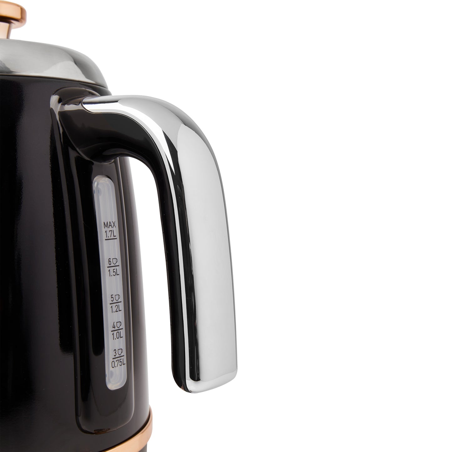 Haden Salcombe Black and Copper Kettle Electric Kettles Haden