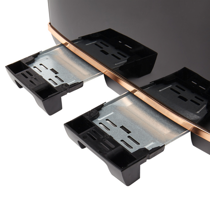 Haden Salcombe Black and Copper 4 Slice Toaster Toasters Haden