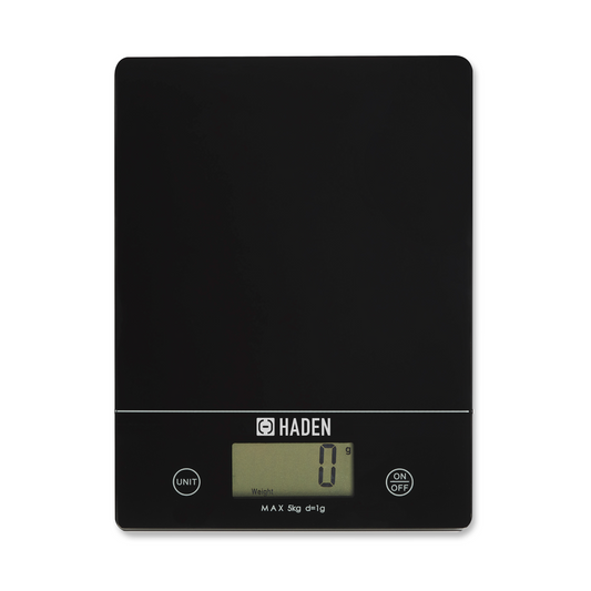 Black Digital 5kg Slim Line Kitchen Scales Kitchen Sabichi Homewares Ltd