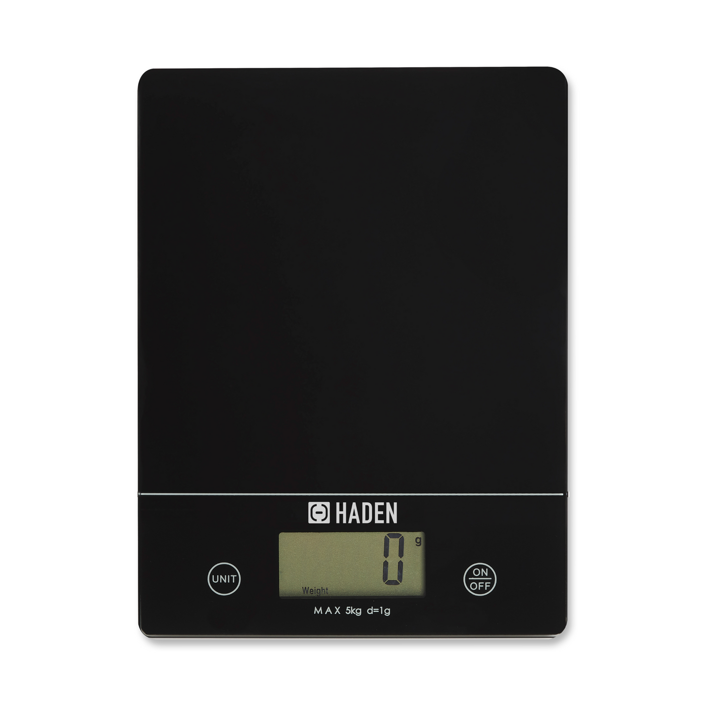 Black Digital 5kg Slim Line Kitchen Scales