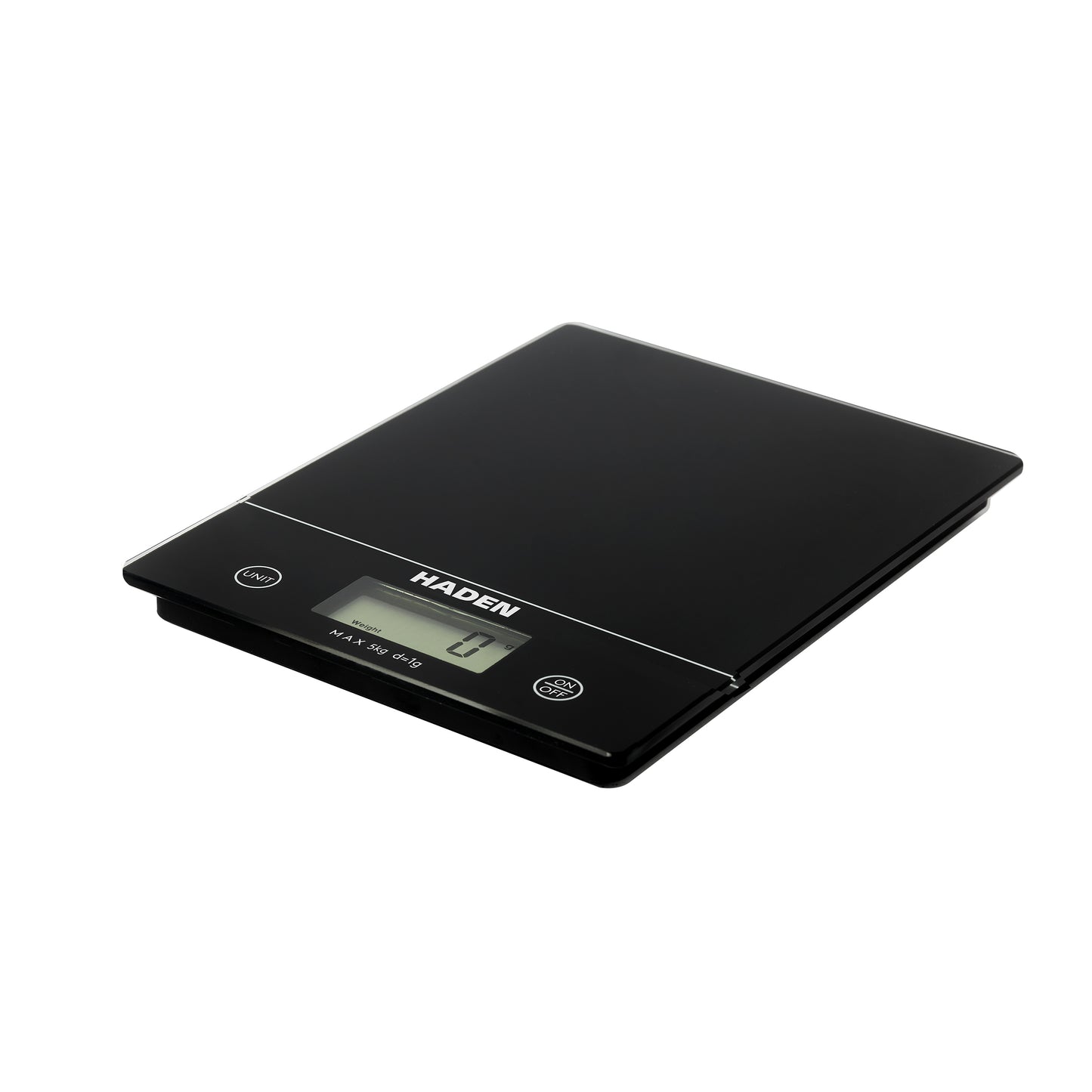 Black Digital 5kg Slim Line Kitchen Scales Kitchen Haden