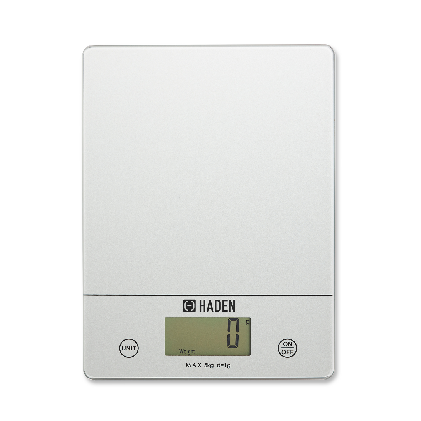 Silver Digital 5kg Slim Line Kitchen Scales