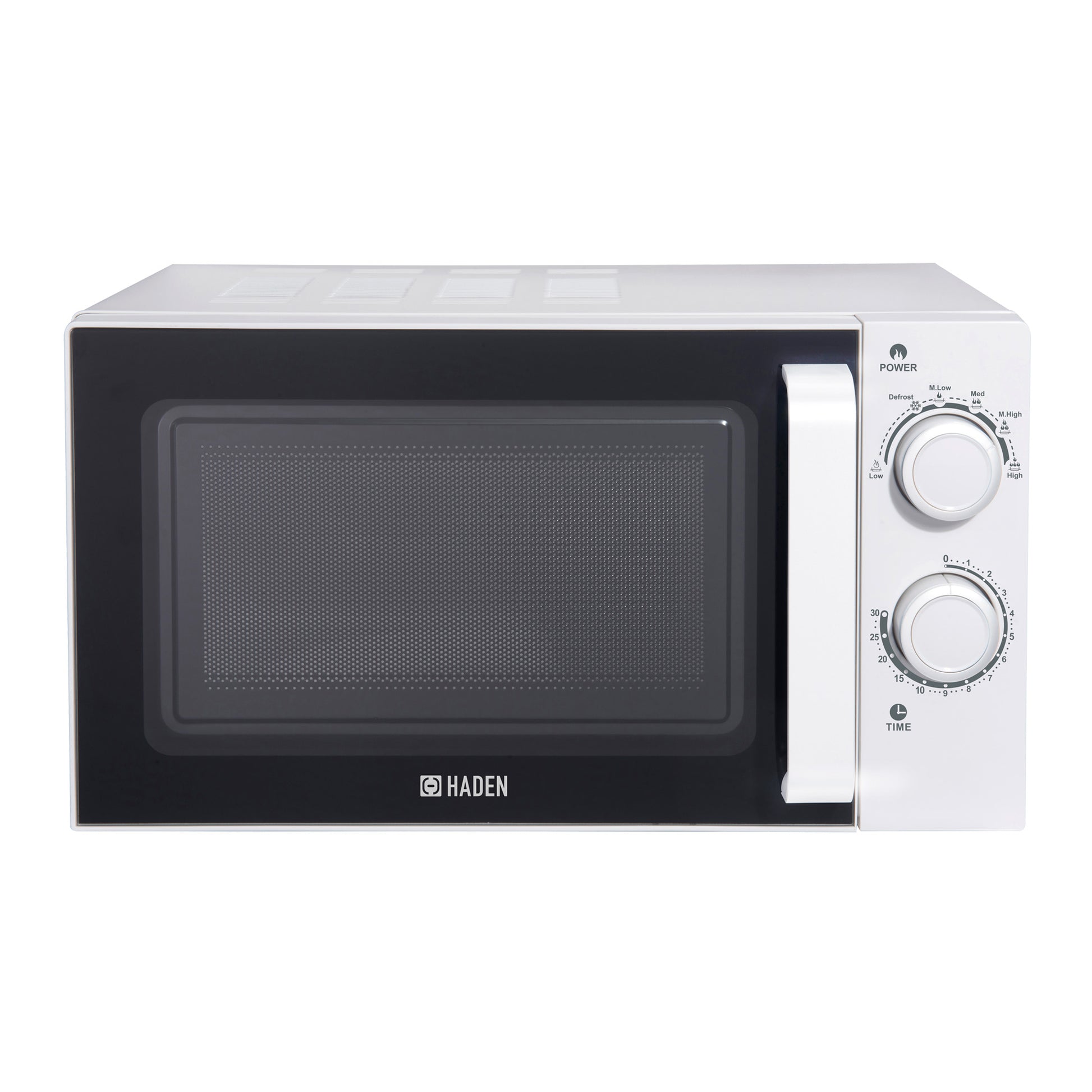 Haden 20L White Stainless Steel Interior Microwave Microwave Ovens Haden