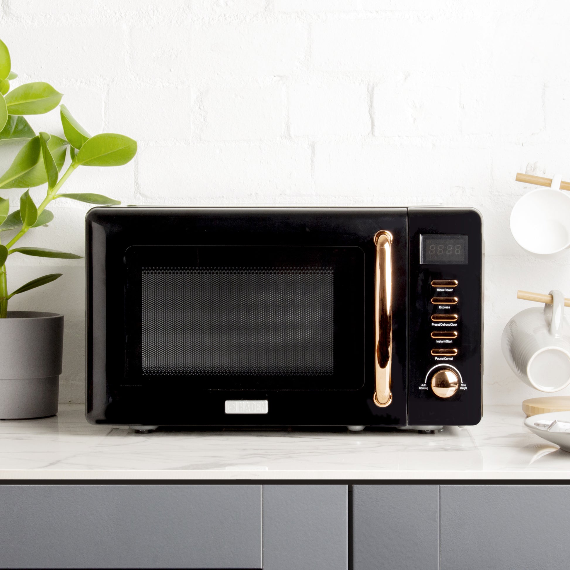 Haden Black & Copper Microwave Microwave Ovens Haden