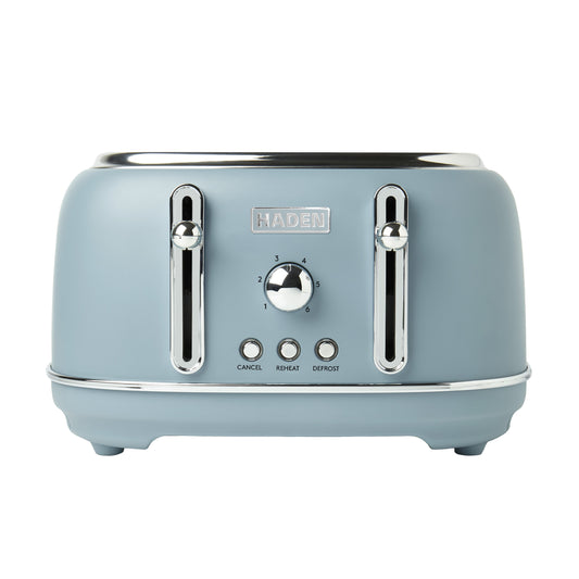 Haden Highclere Poole Blue 4 Slice Toaster Toasters Haden