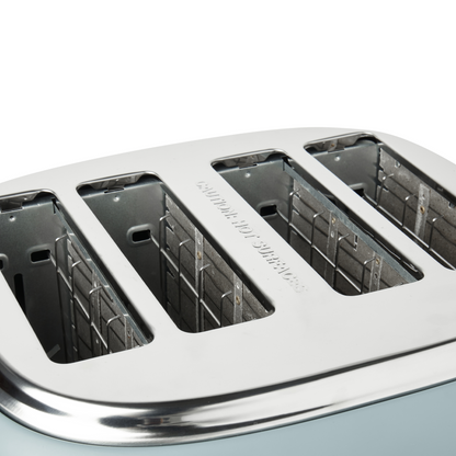 Haden Highclere Poole Blue 4 Slice Toaster Toasters Haden