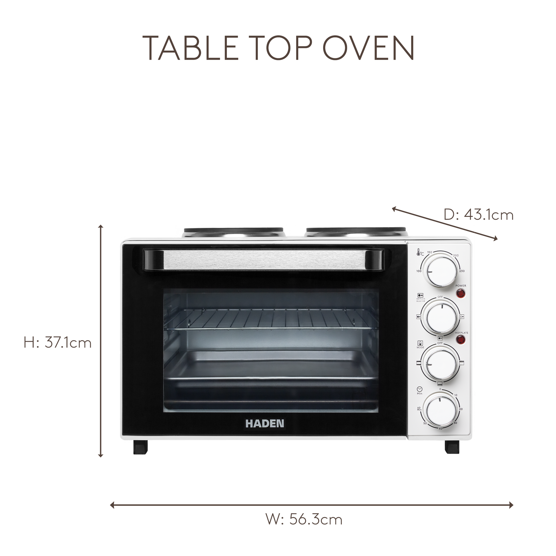 Haden 25L Tabletop Mini Oven Ovens Haden