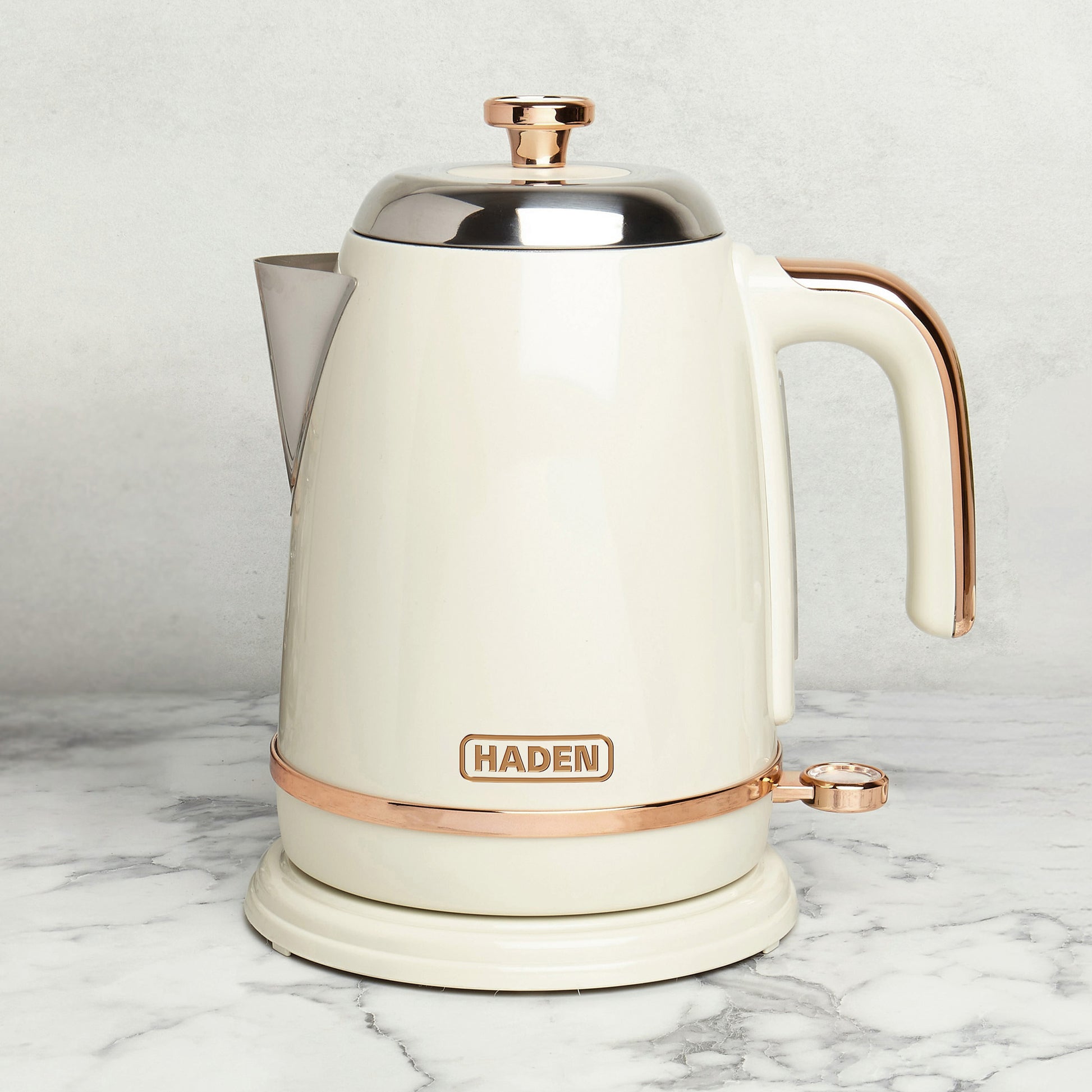 Haden Salcombe Cream and Copper Kettle Electric Kettles Haden