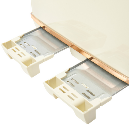 Haden Salcombe Cream and Copper 4 Slice Toaster Toasters Haden