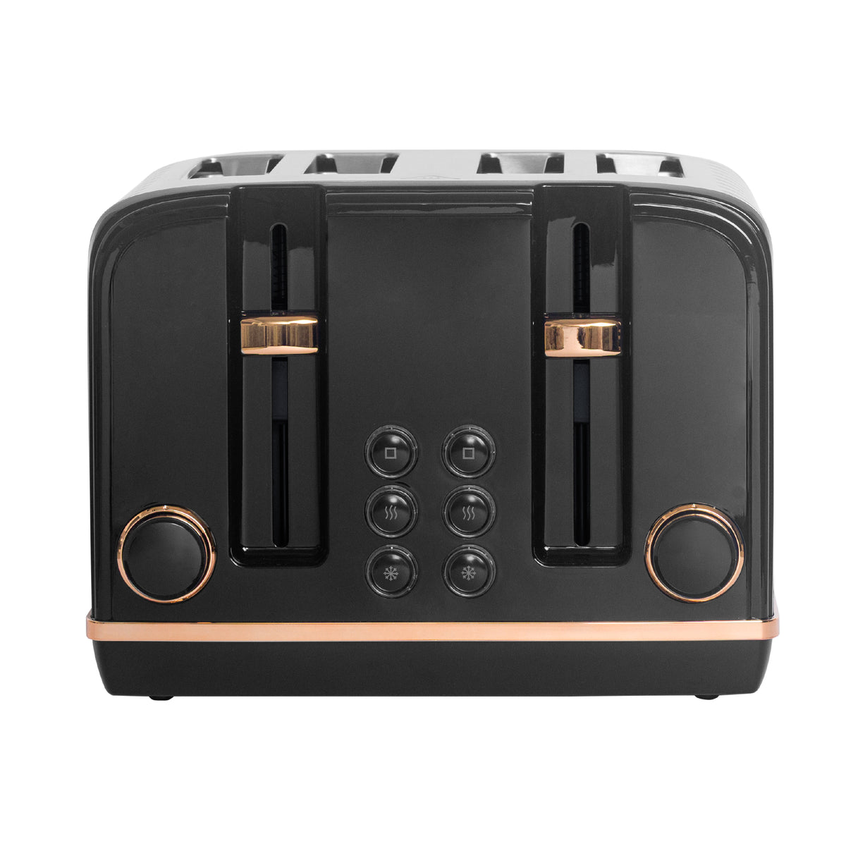Haden Salcombe 4 Slice Toaster – Black & Copper Toasters Haden