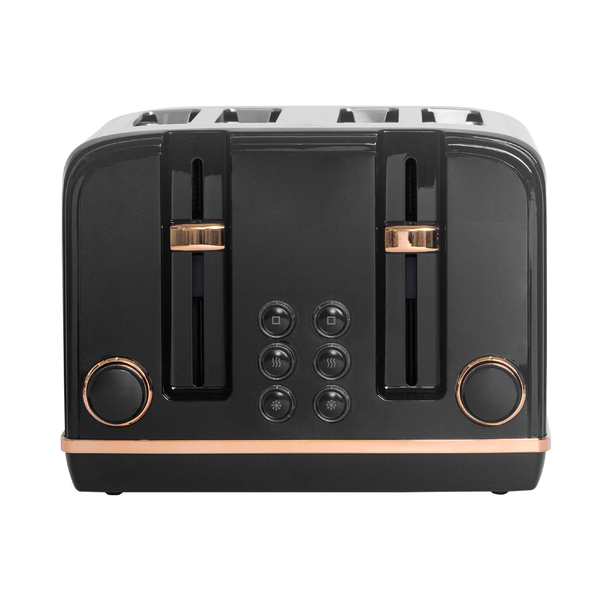 Haden Salcombe 4 Slice Toaster – Black & Copper Toasters Haden