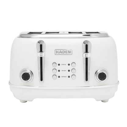 Haden Heritage 4 Slice Toaster – Ivory White Toasters Haden
