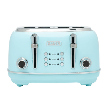 Haden Heritage 4 Slice Toaster – Turquoise Blue Toasters Haden