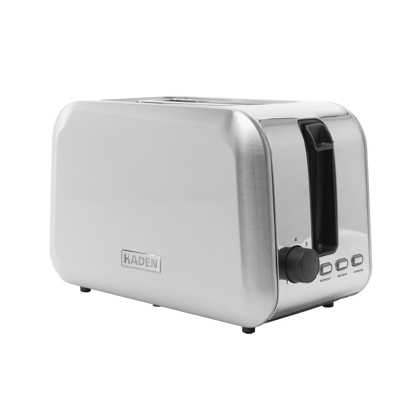 Haden Stoke Brushed Steel 2 Slice Toaster Toasters Haden