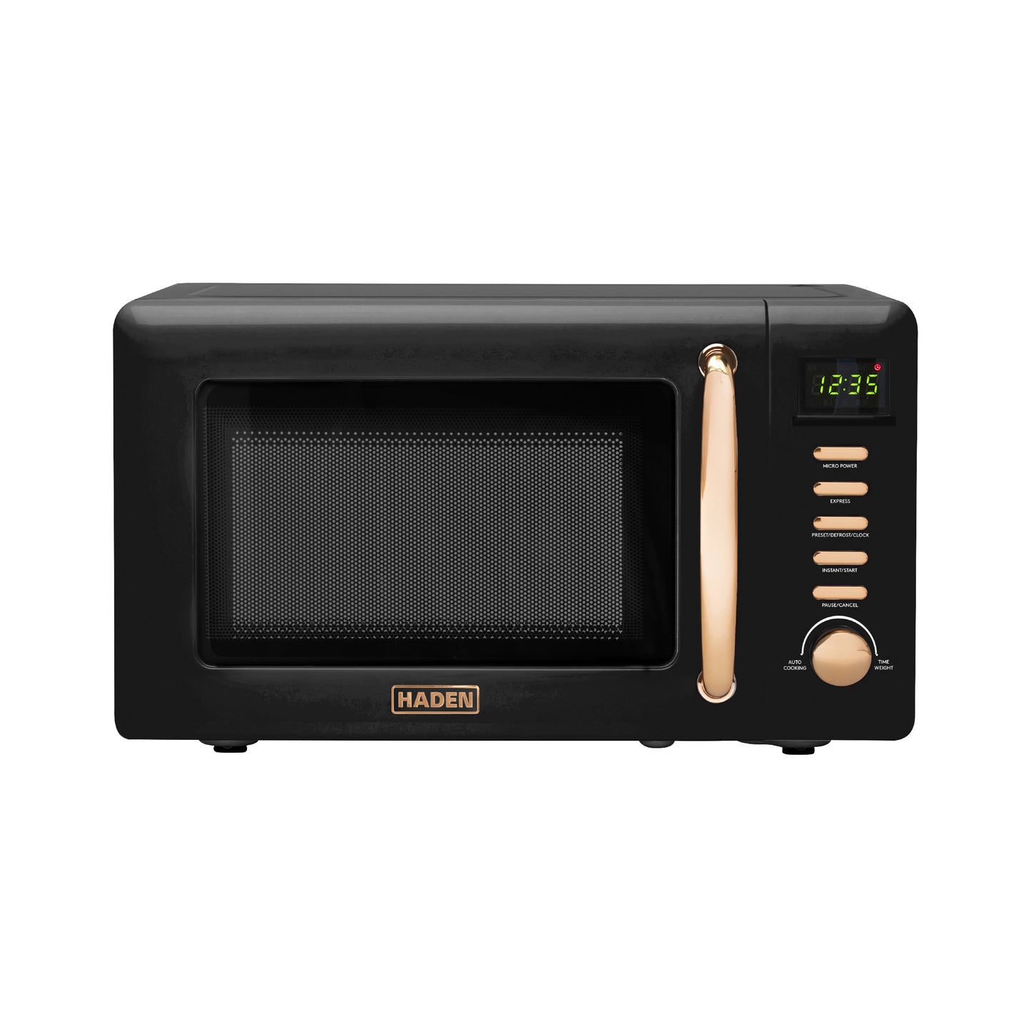 Haden Heritage 20L Microwave – Black & Copper Microwave Ovens Haden